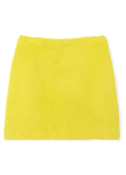 Hot St. John Brushed Suri Alpaca Skirt CITRINE