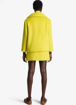 Hot St. John Brushed Suri Alpaca Skirt CITRINE