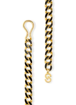 Outlet St. John Chain Belt Black/gold