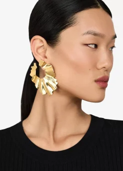 Best St. John Christina Caruso Palm Leaf Earring Gold