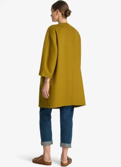 Outlet St. John Doubleface Wool and Cashmere Blend Jacket Olive