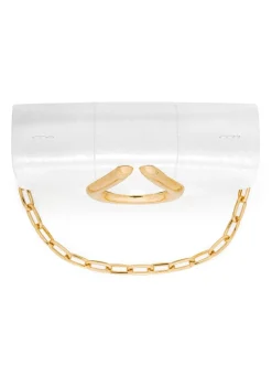 Online St. John Elaphe Water Snake Micro Handbag White