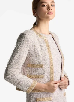 Online St. John Eyelash Sequin Tweed Jacket Sunflower Multi