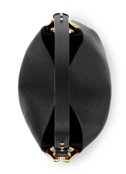 Online St. John Leather Hobo Bag Black