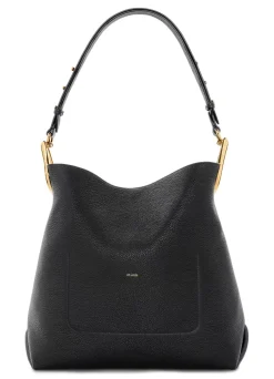 Online St. John Leather Hobo Bag Black