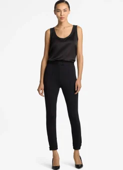 Outlet St. John Lightweight Satin Shell Black