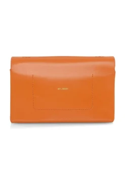Hot St. John Mini Loop Leather Clutch Mandarino