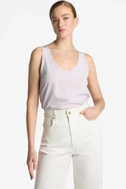 St. John Silk Crepe De Chine Shell Spruce