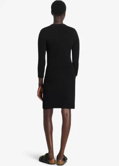 Best St. John SJ Signature Trompe L Oeil Dress Black
