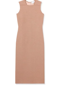 Best St. John Sleeveless Lurex Knit Dress Blossom/Lurex Multi
