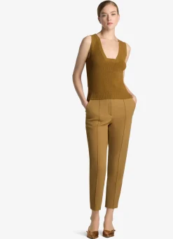 Online St. John Square Neck Rib Knit Shell Hazel