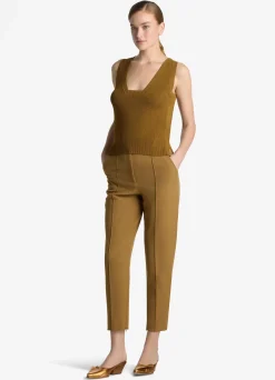 Online St. John Square Neck Rib Knit Shell Hazel