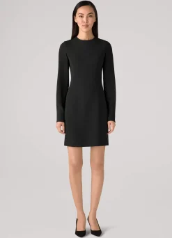 Sale St. John Stretch Cady Dress Black