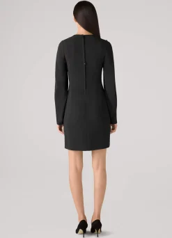 Sale St. John Stretch Cady Dress Black