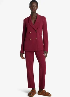 Sale St. John Stretch Italian Knit Cady Jacket Raspberry