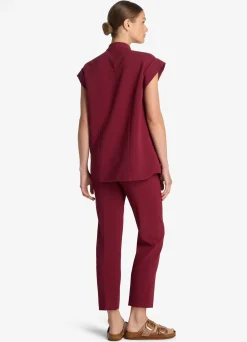 Online St. John Stretch Italian Knit Cady Top Raspberry