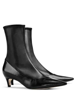 Online St. John Stretch Leather Bootie Black