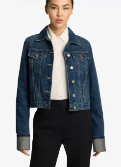 Clearance St. John The Melrose Jean Jacket Dark Indigo