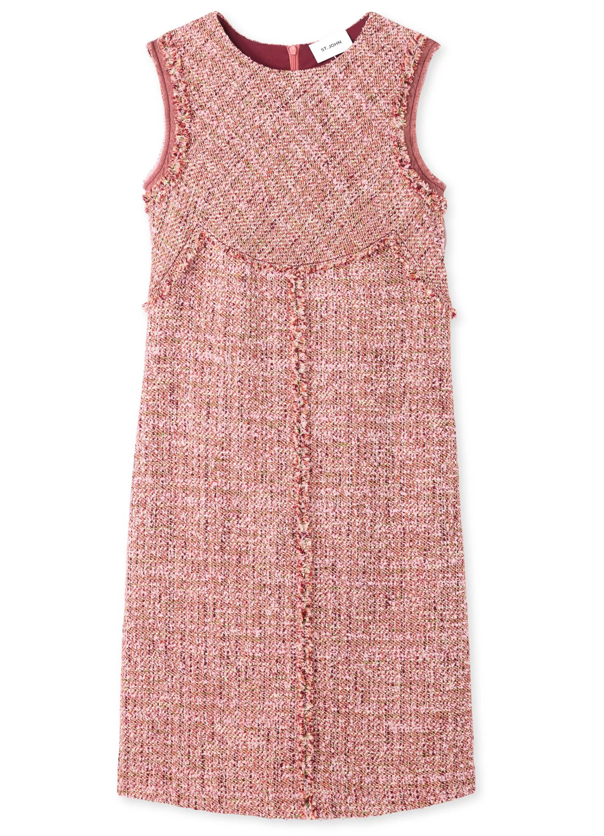 St. John Feather Weight Multicolor Eyelash Tweed Dress | WORKWEAR DRESSES | DAY DRESSES
