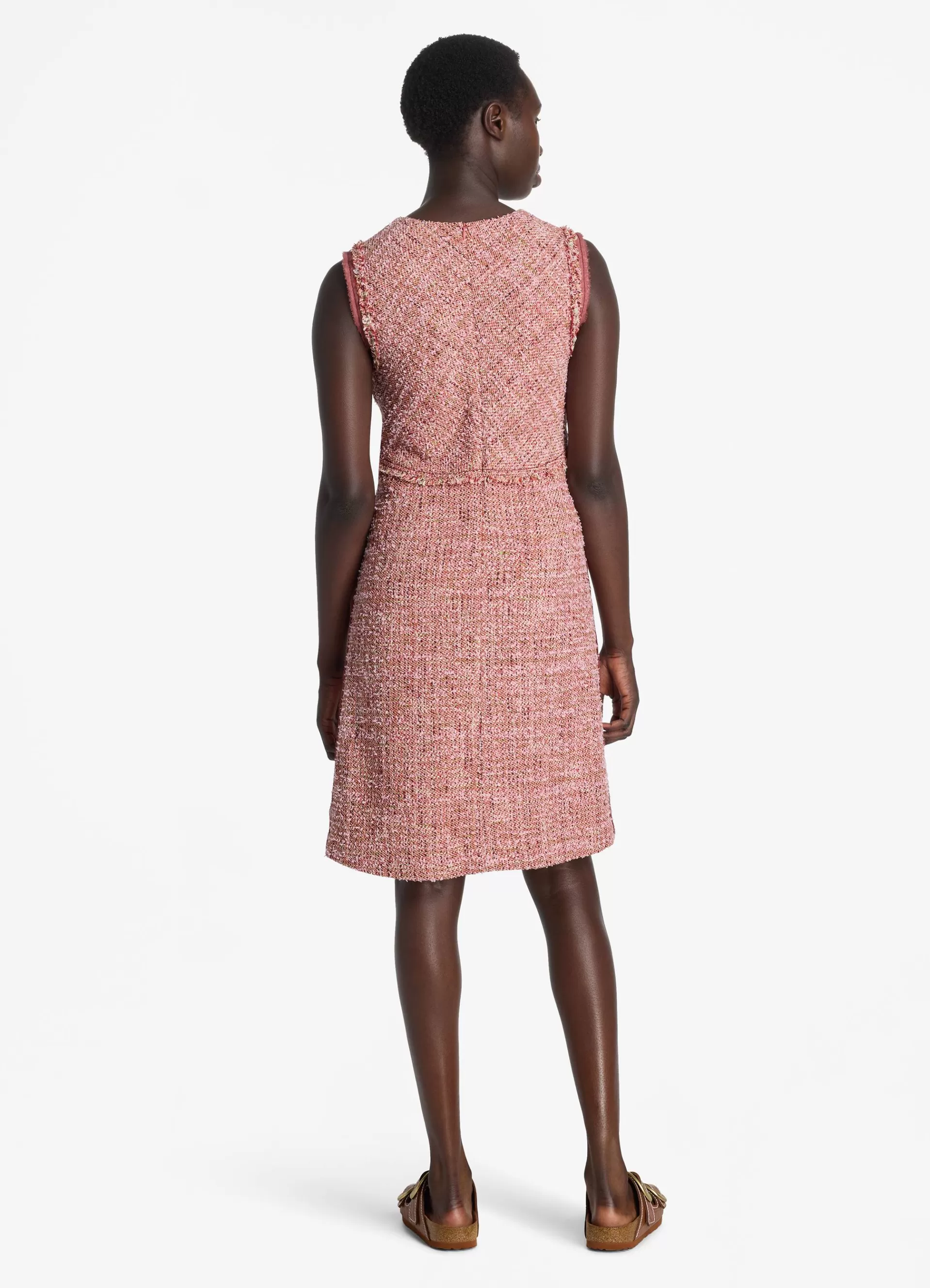 St. John Feather Weight Multicolor Eyelash Tweed Dress | WORKWEAR DRESSES | DAY DRESSES