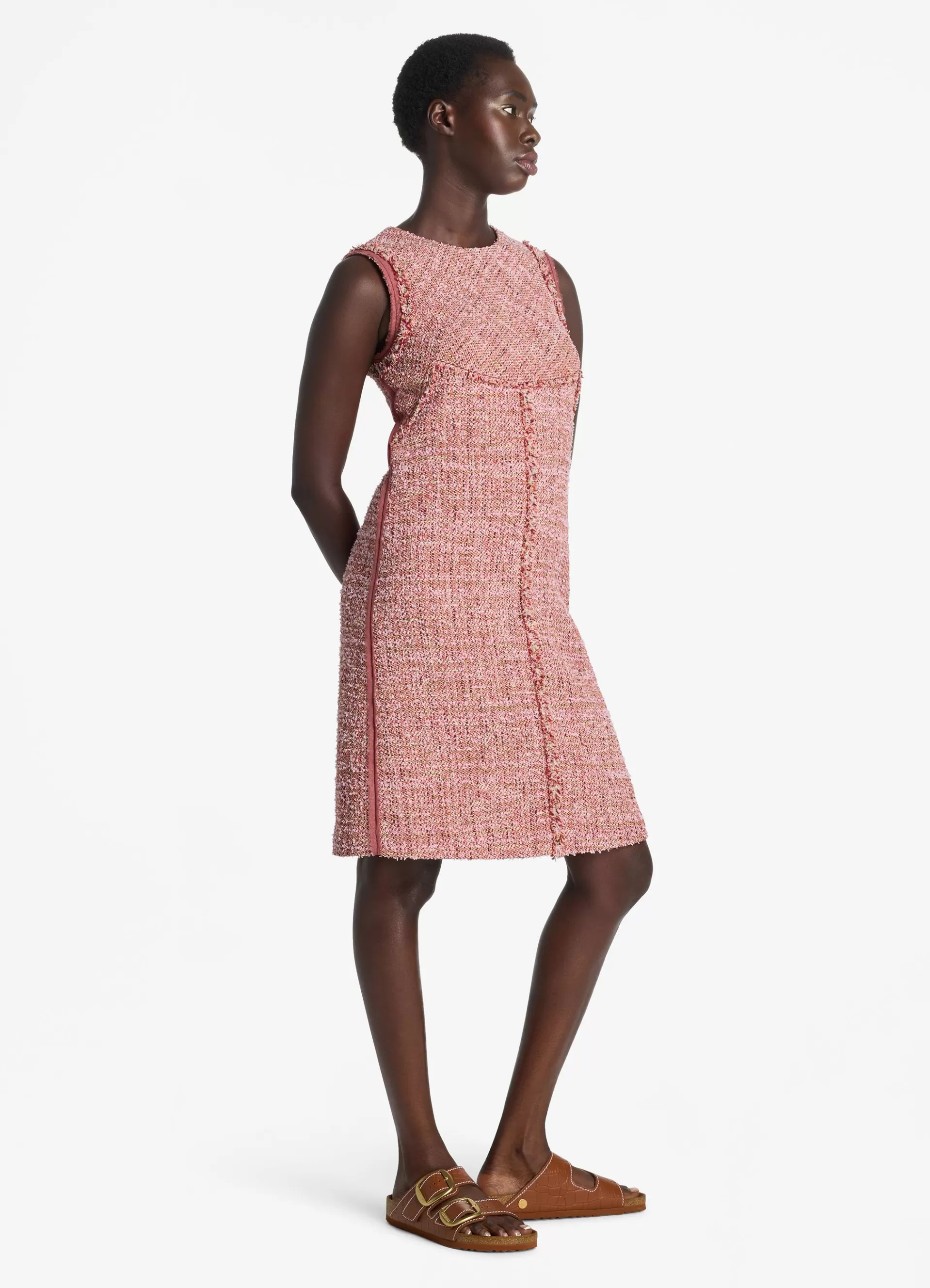 St. John Feather Weight Multicolor Eyelash Tweed Dress | WORKWEAR DRESSES | DAY DRESSES