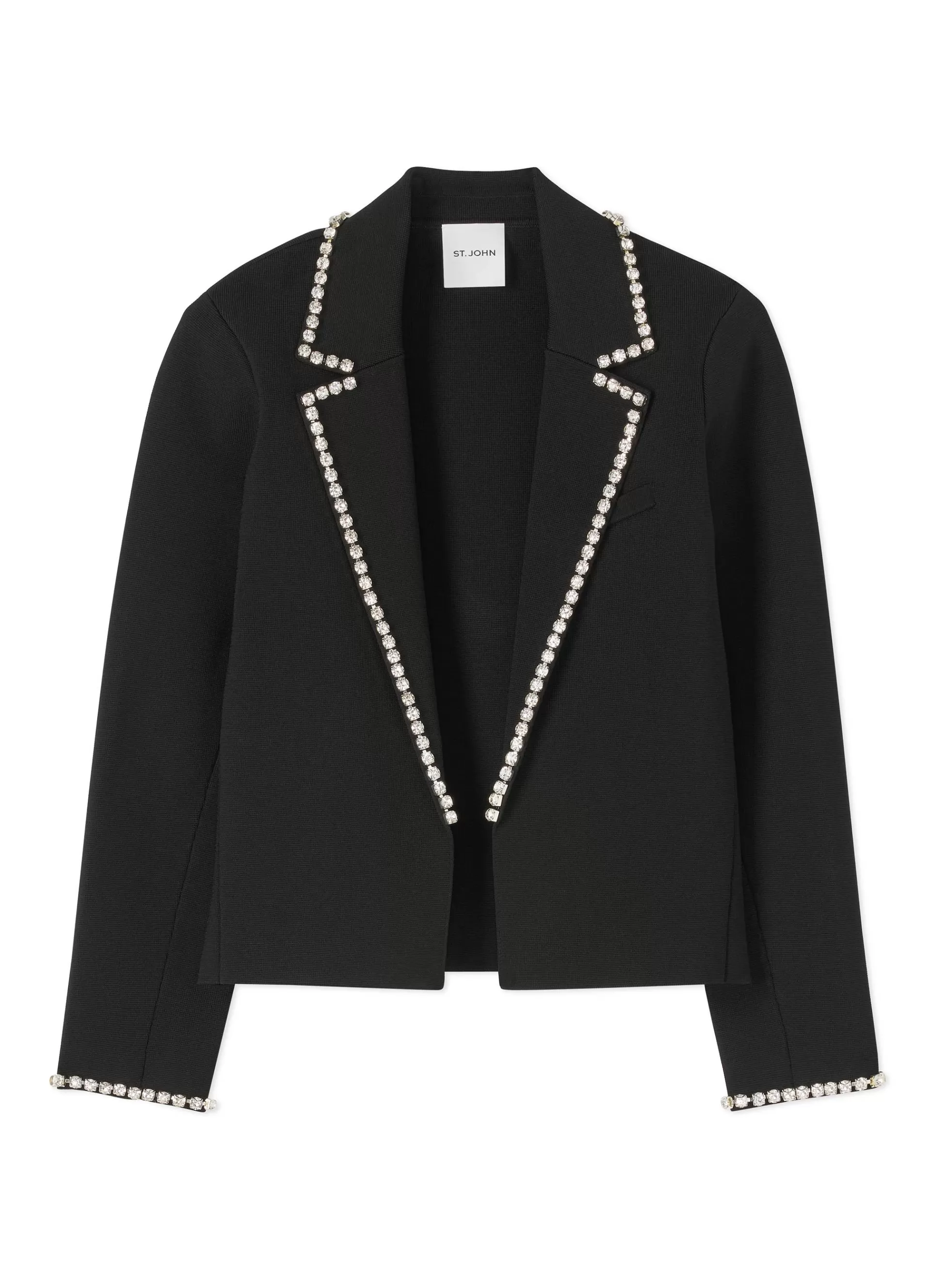 St. John Half Milano Knit Jewel Trim Jacket | JACKETS