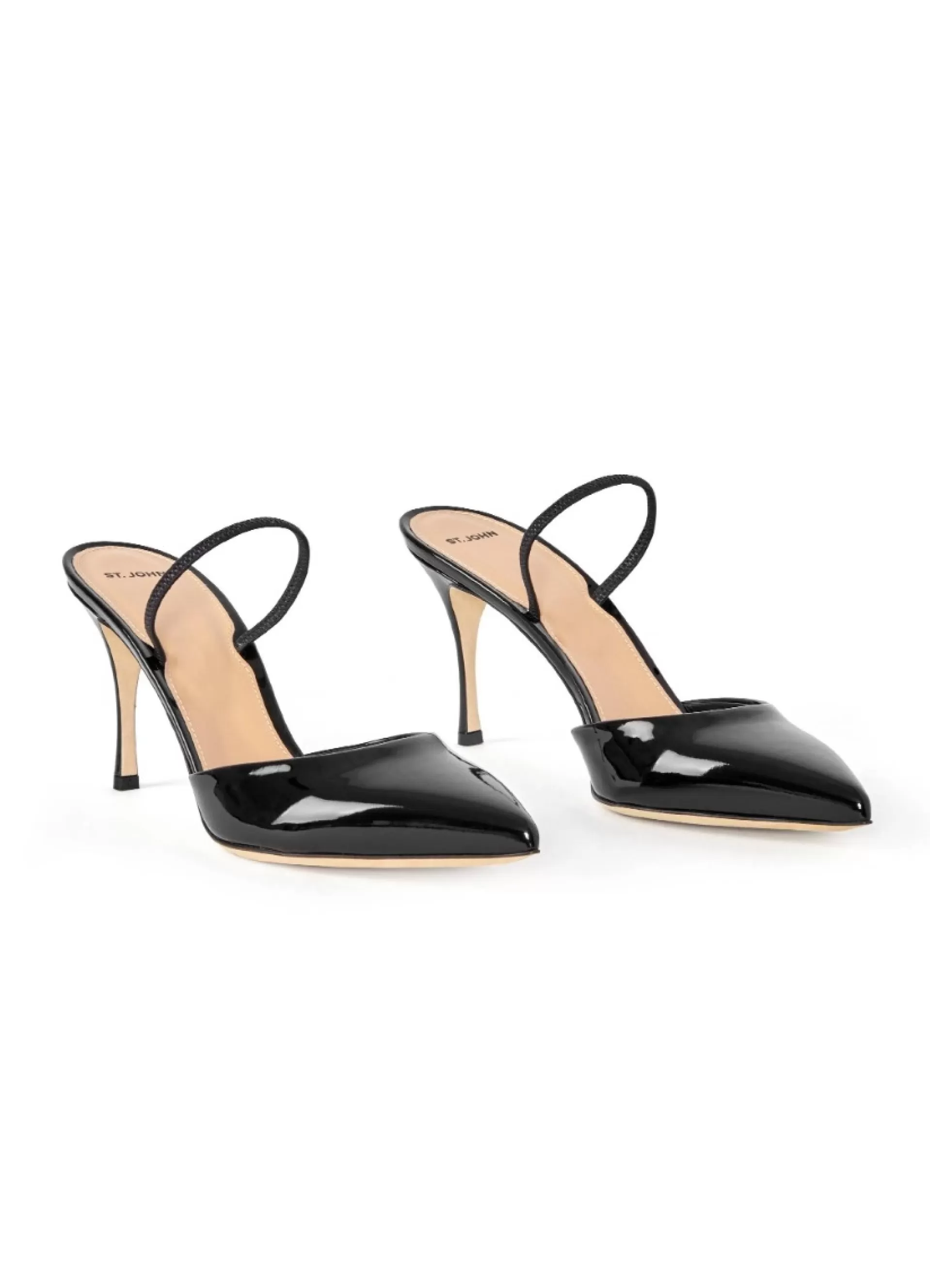 St. John Patent Leather Slide Heel | HANDBAGS & SHOES