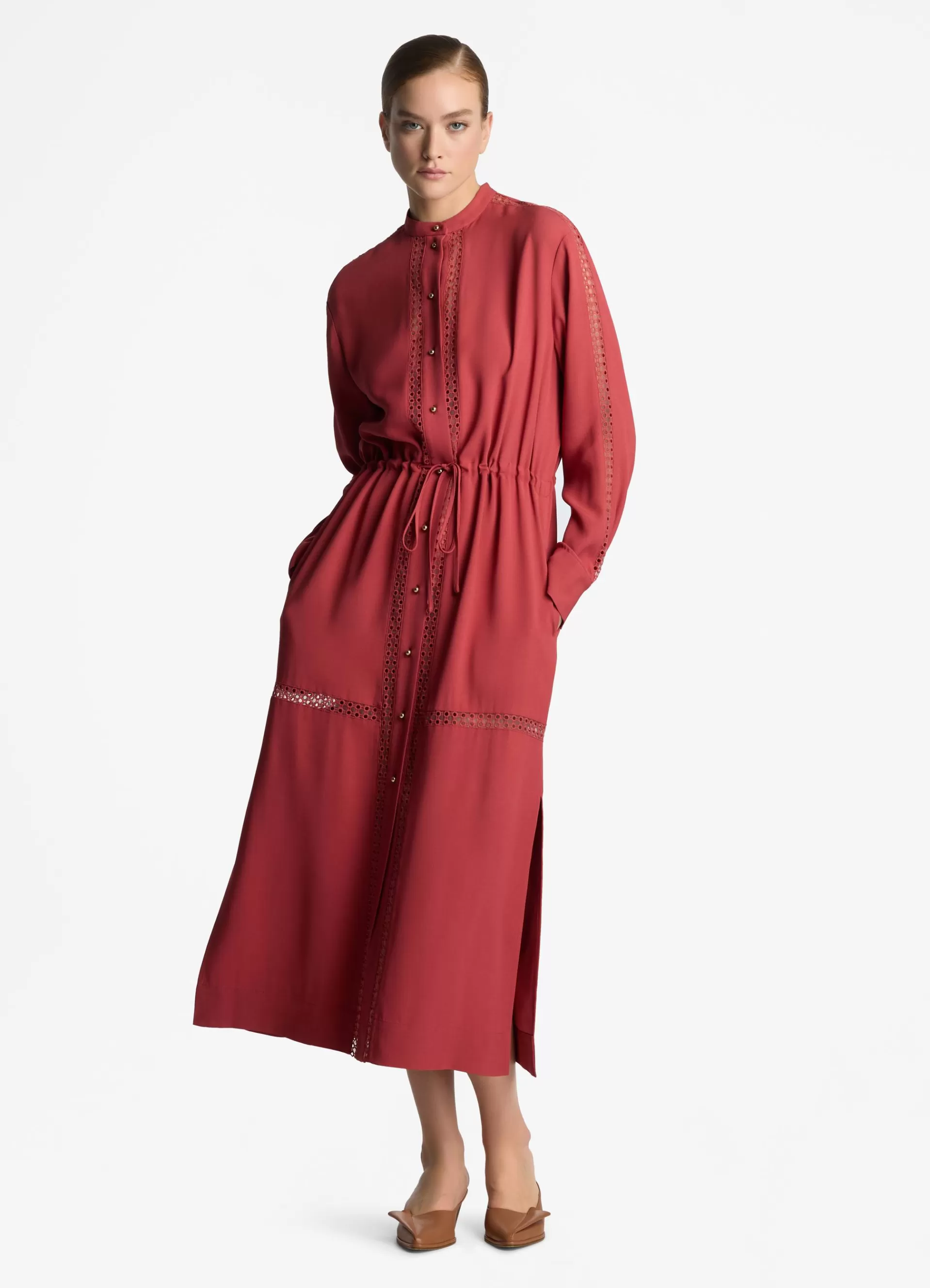 St. John Satin Back Crepe Dress | ELEVATED ESSENTIALS | DRESSES