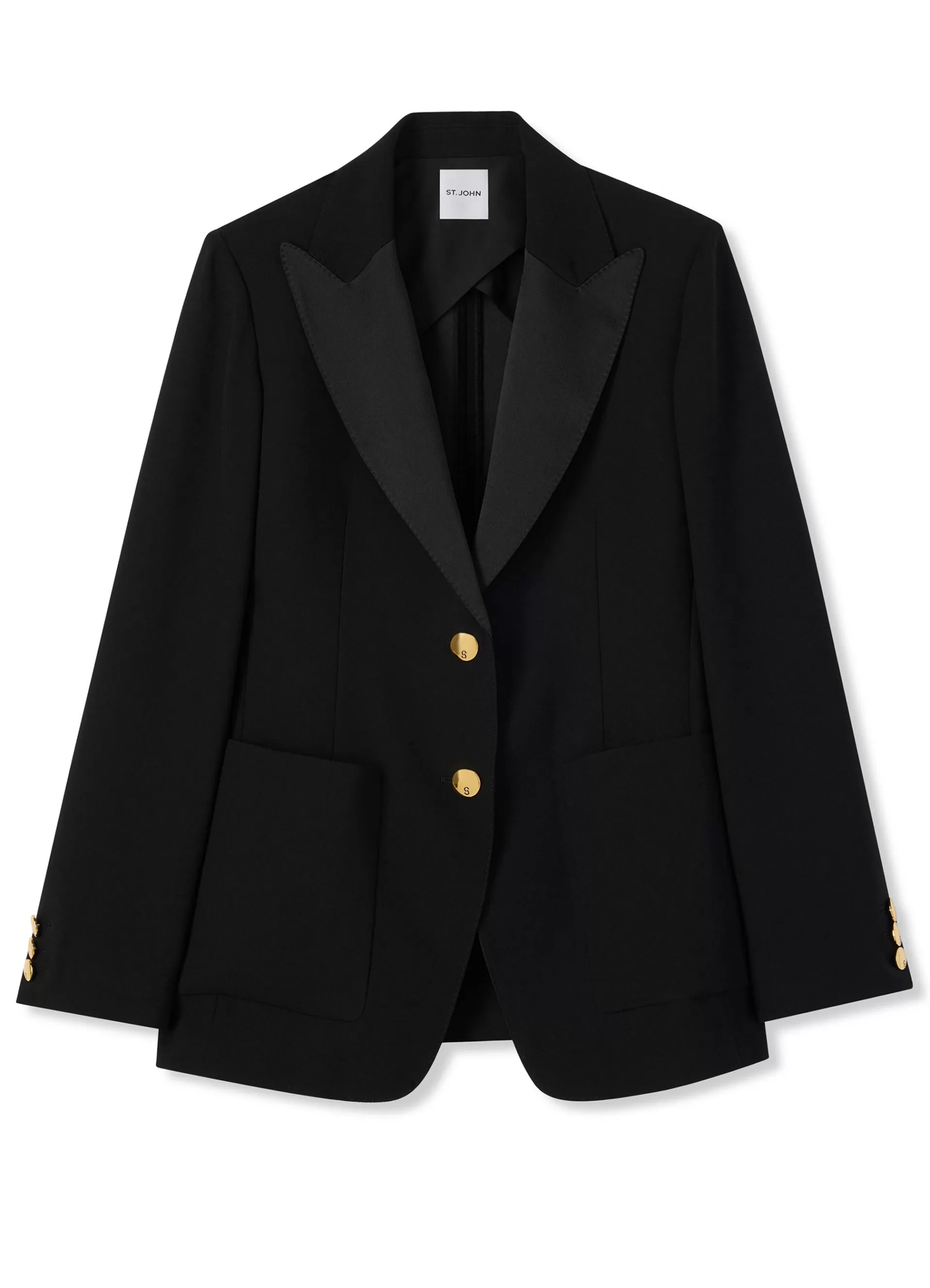 St. John Satin Back Crepe Jacket | LIGHT JACKETS | JACKETS