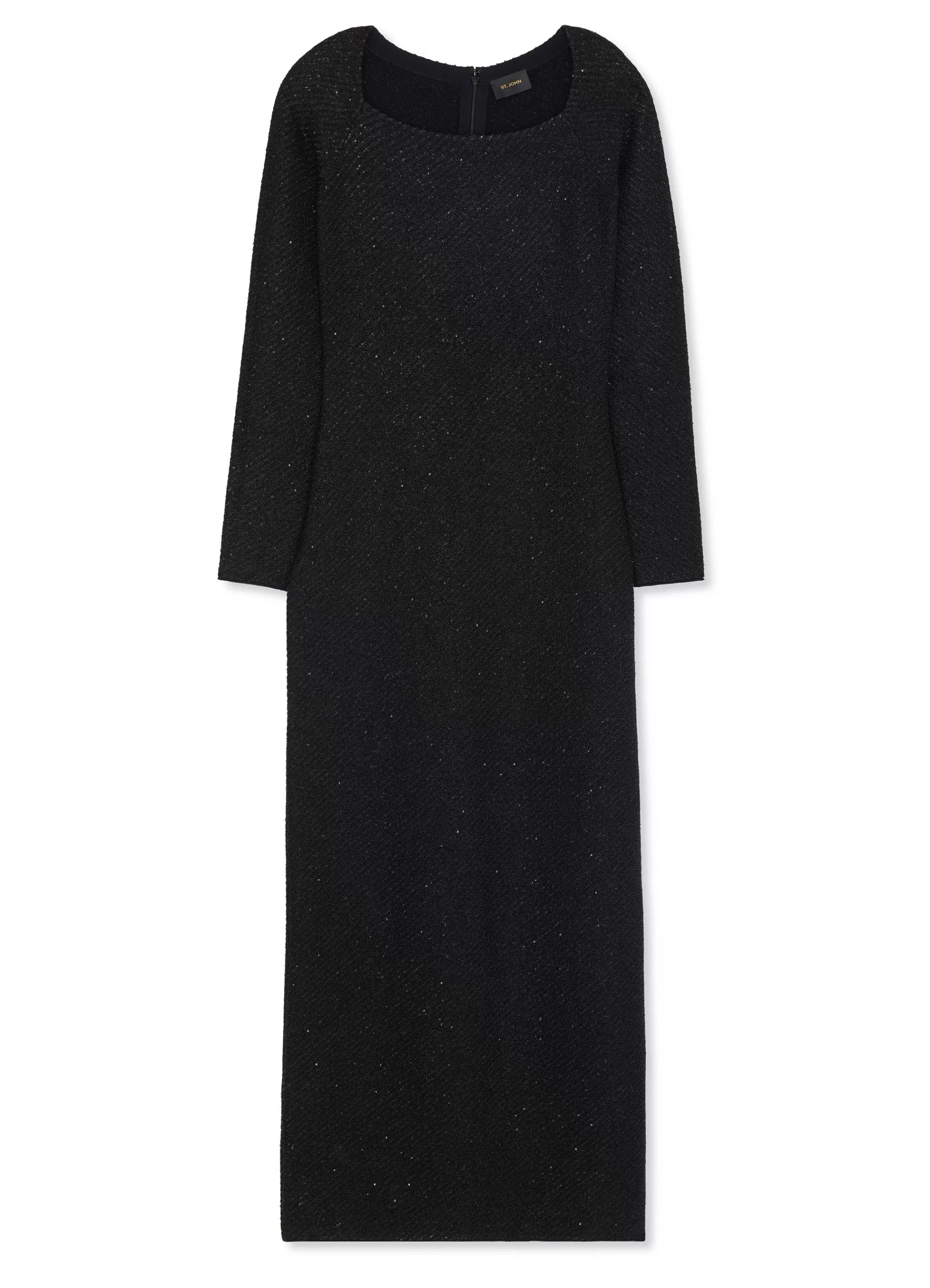 St. John Sequin Twill Knit Square Neck Gown | EVENING WEAR | DRESSES