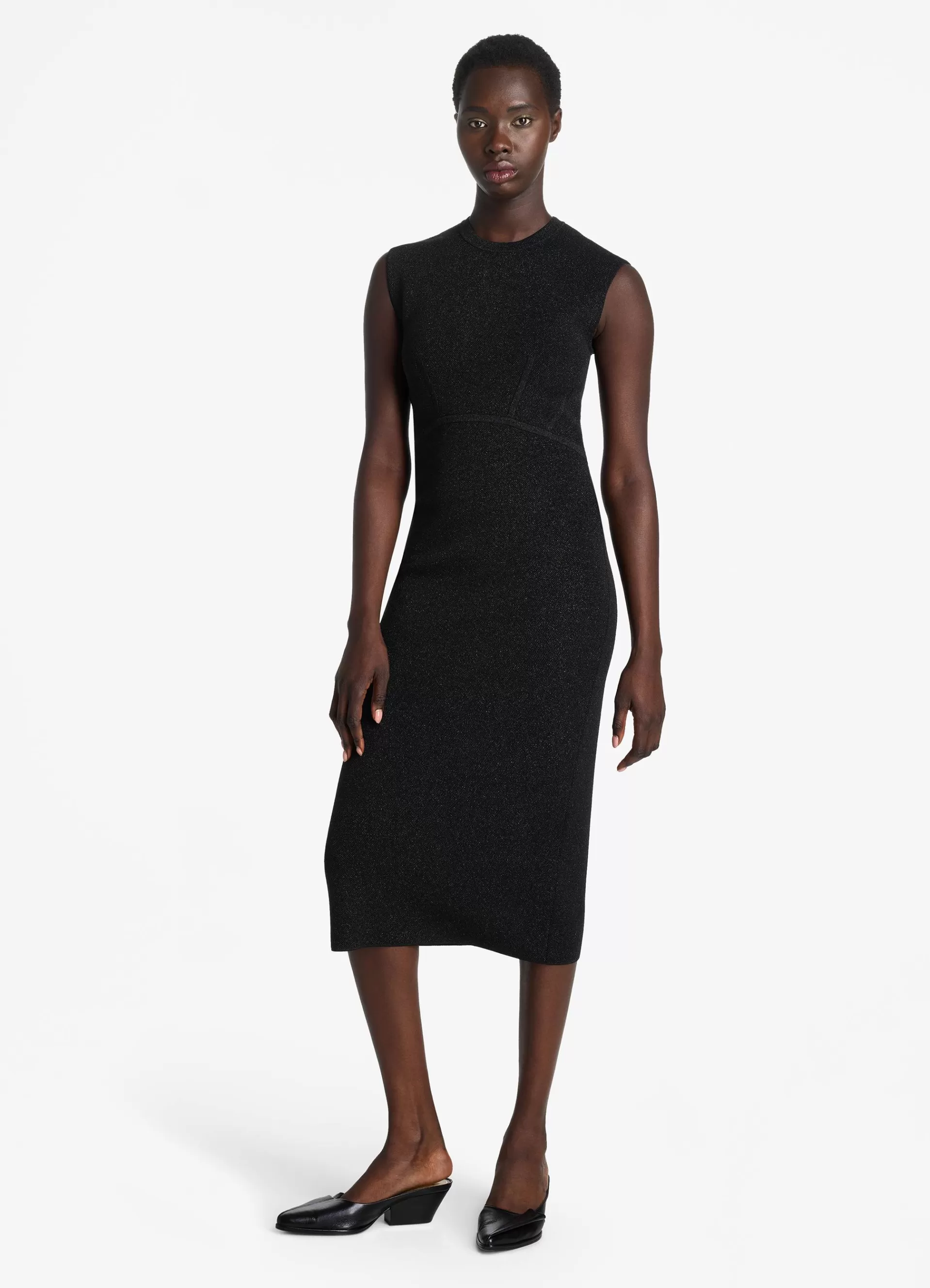 St. John Stretch Lurex Piqué Dress | EVENING WEAR | DRESSES